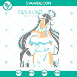 Anime, SVG Files, Albedo Overlord SVG File PNG DXF EPS Cricut Silhouette Vector 2