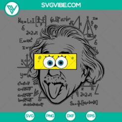 Disney, SVG Files, Albert Einstein SpongeBob SVG Image albert einstein, 15