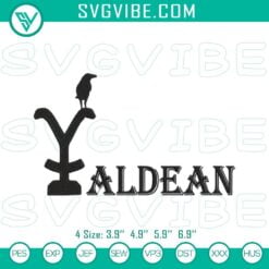 Embroidery Designs, Movies Embroidery Designs, Aldean Yellowstone Logo 13