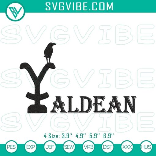 aldean yellowstone logo embroidery designs jason aldean embroidery pattern files mockup