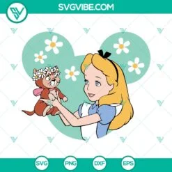 Disney, SVG Files, Alice In Wonderland SVG Download, Alice SVG File PNG Designs 2