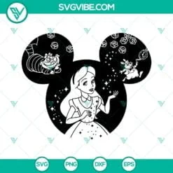 Disney, SVG Files, Alice In Wonderland SVG Download, Princess SVG Images, 3