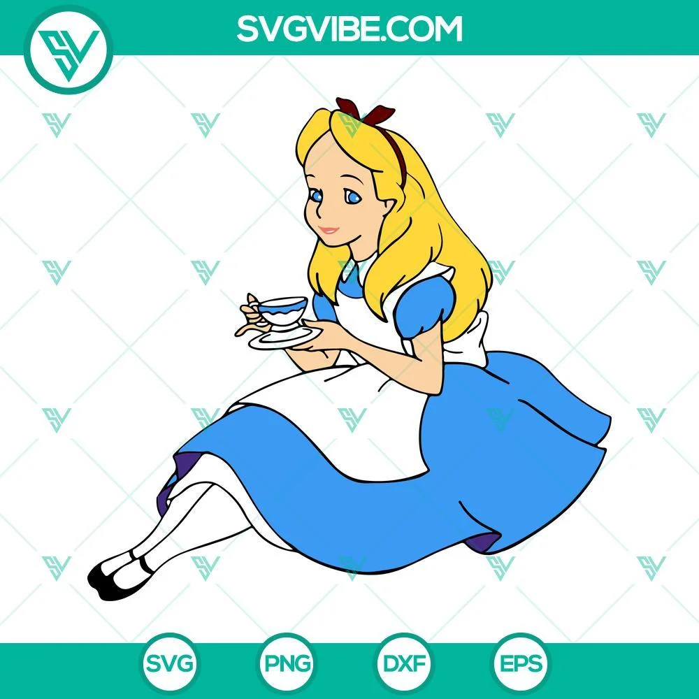 Disney, SVG Files, Alice In Wonderland SVG Download PNG DXF EPS Cut Files For 1