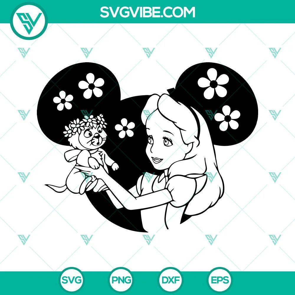 Disney, SVG Files, Alice In Wonderland SVG Download, Princess SVG Images, 1