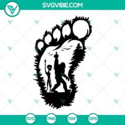 Bigfoot, SVG Files, Alien And Bigfoot SVG Image, Big Foot SVG Files, Sasquatch 2