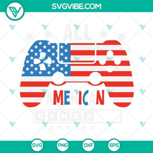 all american gamer svg 4th of july gamer svg 4th of july boy svg video controller svg 4th of july kids svg 5 mockup