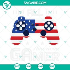 4th Of July, American, Game, SVG Files, All American Gamer SVG Download, 4th Of 3