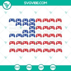 American, SVG Files, All American Gamer SVG Download, USA Flag SVG Images, 18