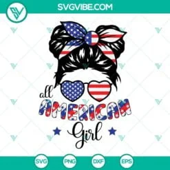 4th Of July, SVG Files, American Mom Life Kid Life SVG File, USA Flag Bandana 5