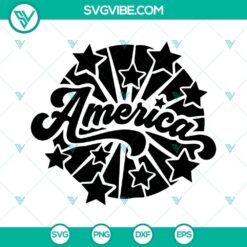 Patriotic fireworks America SVG design download for Fourth of July celebration. Perfect for Independence Day decor.