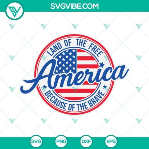 america land of the free because of the brave svg america svg patriotic svg 4th of july svg 1 mockup