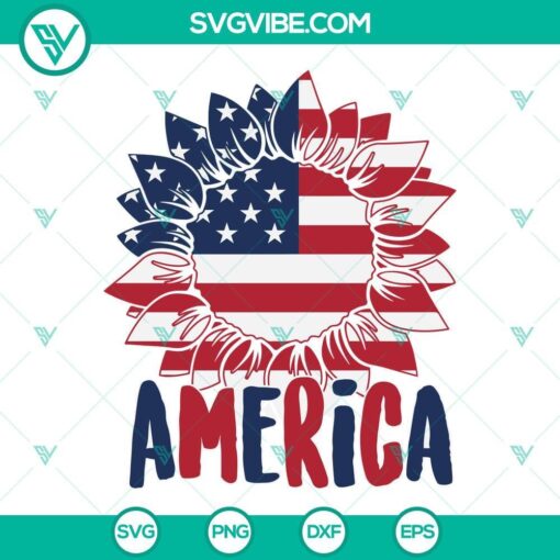 america sunflower svg 4th of july svg patriotic sunflower svg sunflower american flag svg fourth of july svg 6 mockup