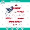 American patriotic sunflower SVG design with USA flag motif, perfect for 4th of July celebration. Download now.