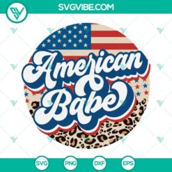 4th Of July, SVG Files, American Babe Leopard SVG Image, 4th Of July SVG 19