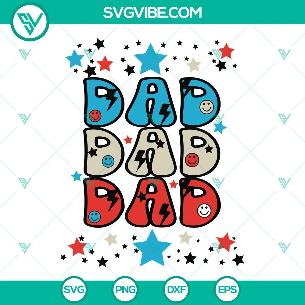 4th Of July, SVG Files, American Dad SVG Image, Dad 4th Of July SVG Files, 1