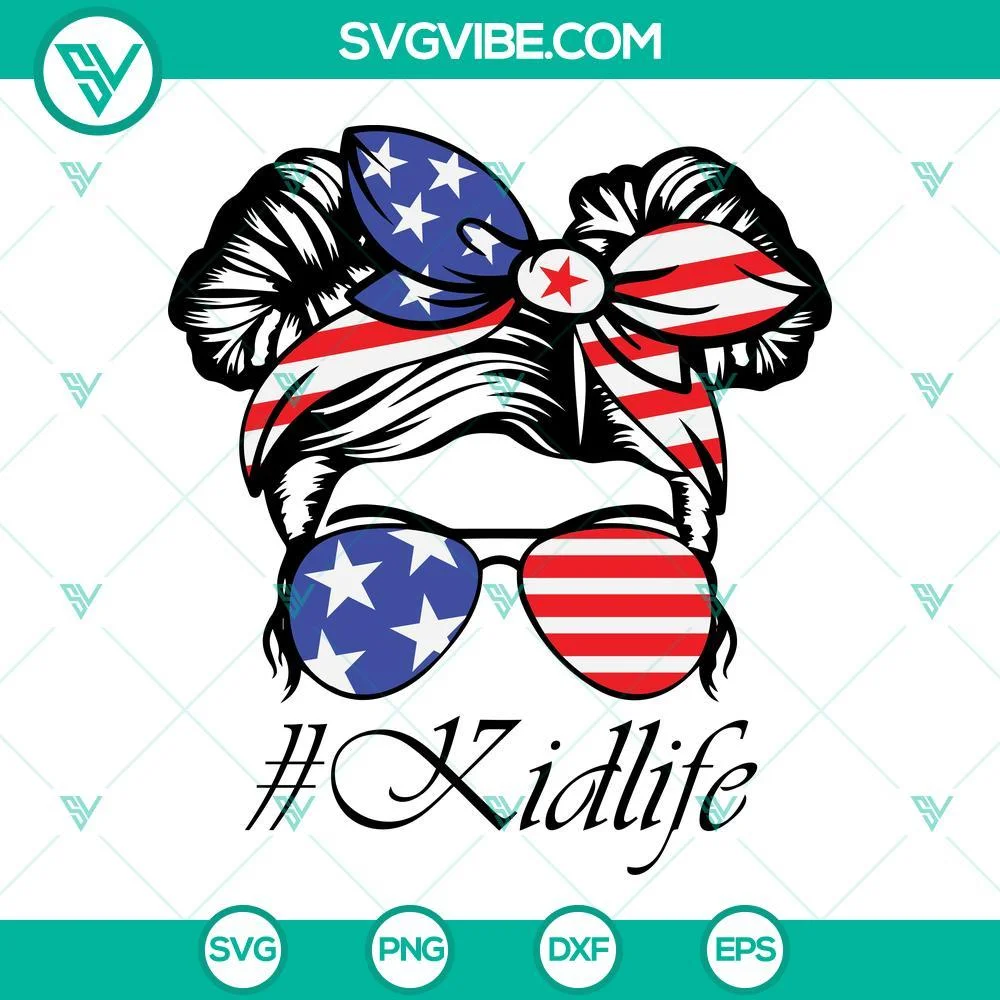 American, SVG Files, American Family Life SVG File, 4th of July Patriotic 1