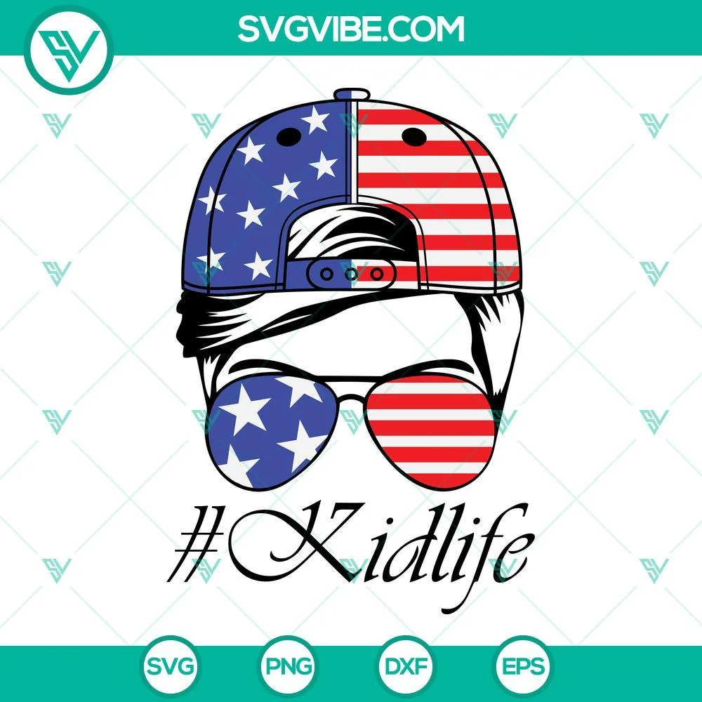 American, SVG Files, American Family Life SVG File, 4th of July Patriotic 2