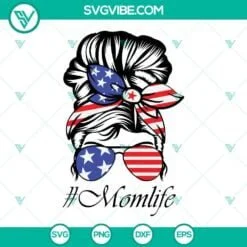 american family life svg 4th of july patriotic family life svg messy bun american flag svg american mom life svg kid life svg dad life svg fam life svg 4 mockup