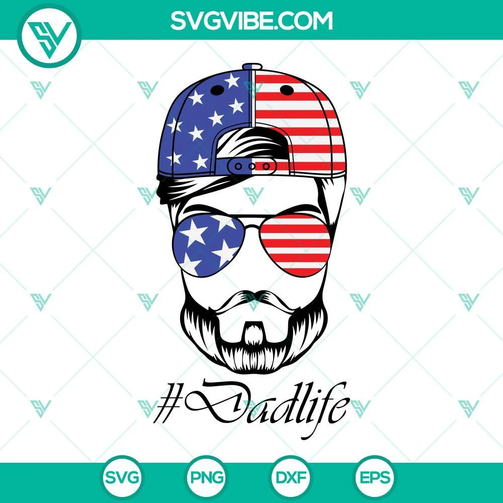 American, SVG Files, American Family Life SVG File, 4th of July Patriotic 4