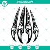 American Flag themed SVG files with bear claw scratches, perfect for patriotic projects.