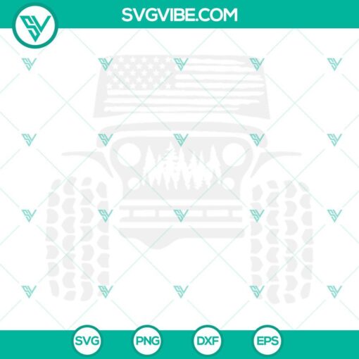 american flag jeep svg off road car svg off road forest svg usa 4 4 off road svg png dxf eps cricut 4 mockup