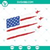 American flag jet fighter SVG with USA flag and US Air Force design, patriotic SVG file for digital projects.