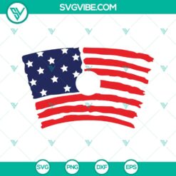 4th Of July, Starbucks Cup Wrap, SVG Files, American Flag Starbucks Cup SVG 9