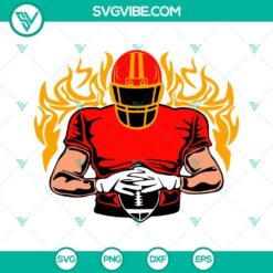 Custom American football players SVG cut file with customizable names for download in PNG, DXF, and EPS formats. Great for sports-themed crafts.