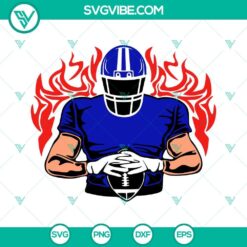 American Football Players Custom Name SVG Download PNG DXF EPS Cut File 5