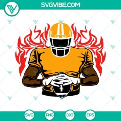 American Football Players Custom Name SVG Download PNG DXF EPS Cut File 6