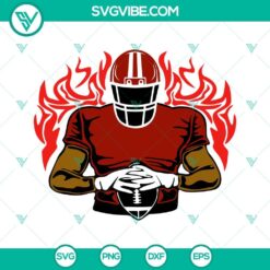 American Football Players Custom Name SVG Download PNG DXF EPS Cut File 8