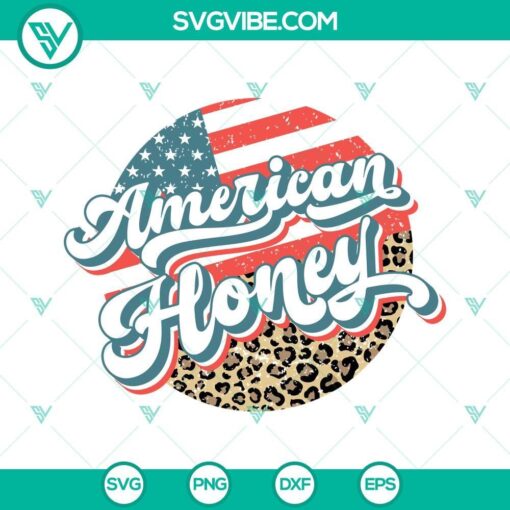 american honey retro leopard svg american girl patriotic svg 4th of july svg funny independence day svg png dxf eps 9 mockup