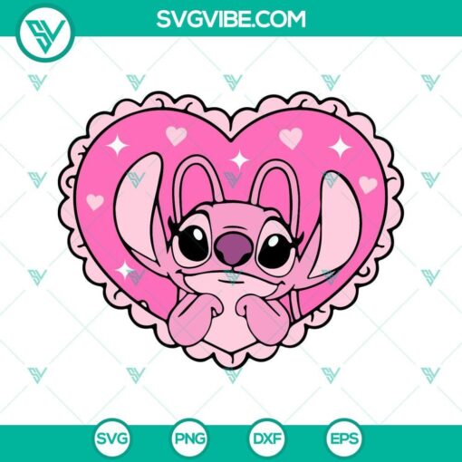 angel stitch in heart svg disney lilo and stitch svg png dxf eps cut files 3 mockup