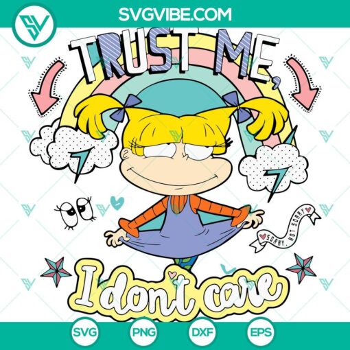 angelica pickles trust me i don t care svg angelica rugrats svg png mockup