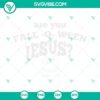 Fall-o-ween Jesus SVG File with Jesus Halloween theme, perfect for Christian Halloween designs.
