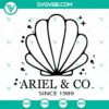 Ariel and Co Since 1989 SVG Files featuring The Little Mermaid Disney characters, perfect for crafts and DIY projects.