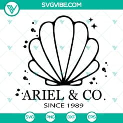 Disney, SVG Files, Ariel And Co Since 1989 SVG Files, The Little Mermaid SVG 17