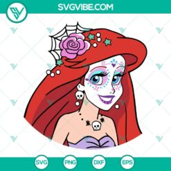 Disney, Halloween, SVG Files, Ariel Disney Princess Halloween SVG Download, 6