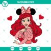 Ariel Princess and Minnie Ears SVG design inspired by The Little Mermaid for download. Perfect for Disney fanatics.