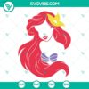 Ariel The Little Mermaid SVG design for download, featuring Ariel from The Little Mermaid movie in high-quality vector format.