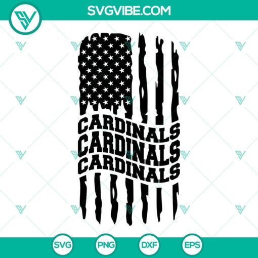 arizona cardinals american flag svg cardinals football svg png dxf eps cut files 1 mockup