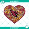 Arizona Cardinals heart Valentine PNG files with unique designs perfect for digital use.
