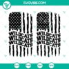 Arizona Wildcats American flag SVG images, perfect for Wildcats football fans. Download PNG and DXF formats for crafting projects.
