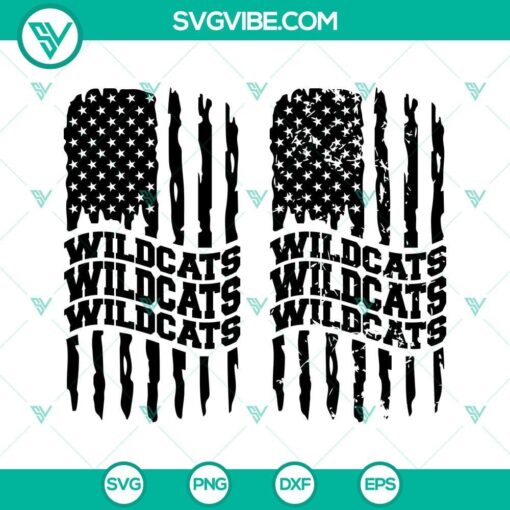 arizona wildcats american flag svg wildcats football svg png dxf eps cut files 5 mockup