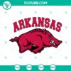 Arkansas Razorbacks logo SVG images in PNG, DXF, and EPS cut files for craft projects and DIY items.