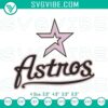 Houston Astros baseball logo in pink embroidery designs, Astros pattern.