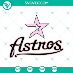 Baseball, Sports, SVG Files, Houston Astros Baseball Hearts Infinity SVG File 3