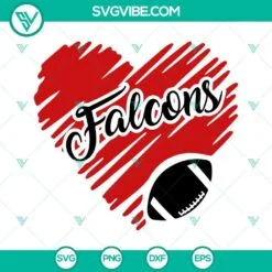 Football, Sports, SVG Files, Atlanta Falcons Football SVG Images PNG DXF EPS 4