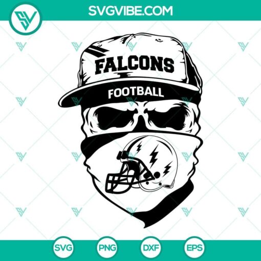 atlanta falcons skull svg falcons footbal svg png dxf eps cut files 4 mockup