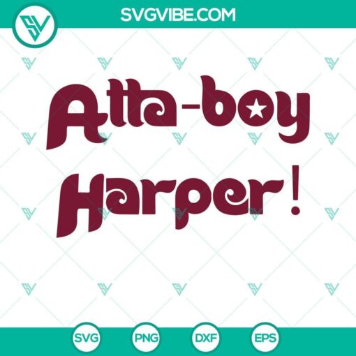 atta boy harper svg png dxf eps files 7 mockup